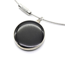 Кулон "Мозаика" на чокере из малахита 25мм-26мм.