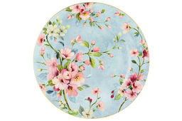 Набор тарелок 2 пр. 26*26*2 см Яблоневый цвет на голубом NEW BONE CHINA - Elan gallery фото 4