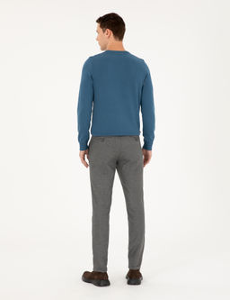 Gri Slim Fit Kanvas Pantolon - Pierre cardin фото 4