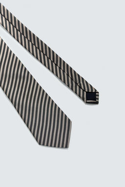 LIMITED EDITION 100% SILK STRIPED TIE - Zara фото 10