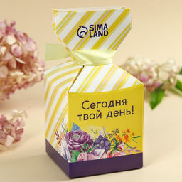 Шоколадные конфеты С праздником весны, в коробке-конфете, 150 г. - Simaland фото 3