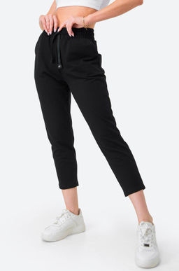 Женские укороченные зауженные брюки из футера Happy Fox  фото 7