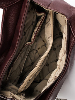 LACCOMA сумка Валери-Y2005-бордовый эко кожа хлопок