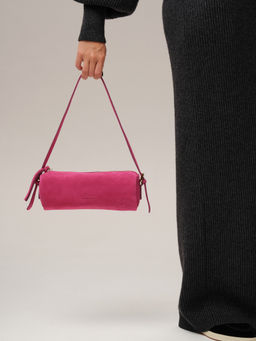 Замшевая сумка Tube DBR 31343 розовый тюльпан фото 9