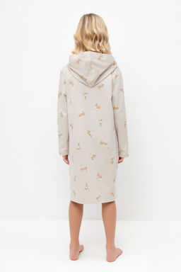 К 5764-1/бежевый,кролики и цветы халат дет - Crockid фото 12