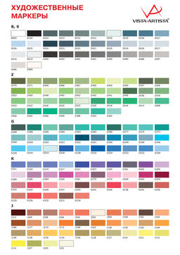 VISTA-ARTISTA Style Маркер на спиртовой основе SMA-01 0.7 мм - 7 мм перо круглое/скошенное 1 шт