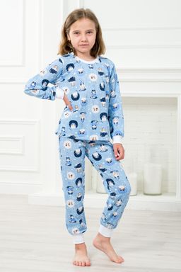 Пижама детская из джемпера и брюк из кулирки Кошки - Амадэль фото 4