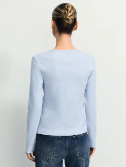 Лонгслив с застежкой на груди / Zarina  фото 6