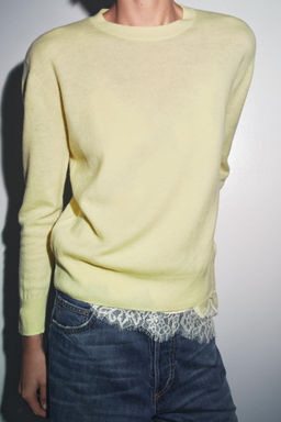 100% EXTRA SOFT WOOL KNIT SWEATER - Zara фото 3