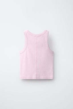 CONJUNTO RIB LAVADO CAMISETA NADADORA Y BERMUDA / Rosa - Zara фото 3