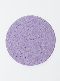 Цена за 5 шт. Спонж для умывания, d=8 см, фиолетовый