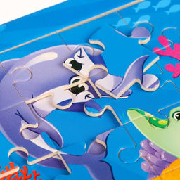 Пазлы «Морской мир», 16 элементов, 14×14 см