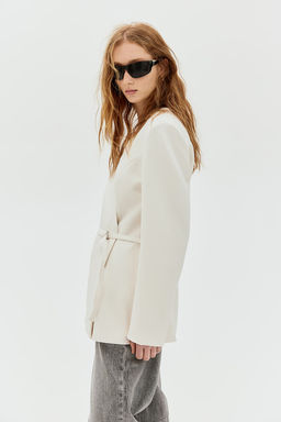 Blazer cruzado con cinturon - H&m фото 4