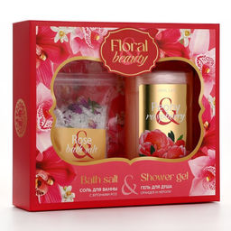 Подарочный набор URAL LAB, гель для душа 295 мл и соль для ванны с бутонами роз 150 г  фото 10