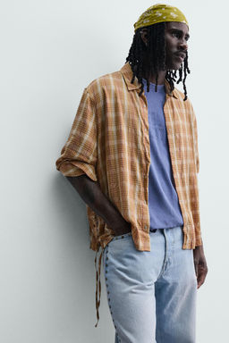 Блузка Camisa Fluida оранжевая
