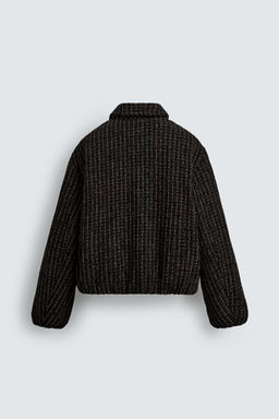 VELOUR CHECK TEXTURED JACKET - Zara фото 9