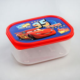 Цена за 2 шт. Ланч-бокс детский «Чемпион», 500 мл, Тачки