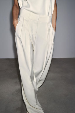 ZW COLLECTION FLOWING DARTED TROUSERS - Zara фото 4