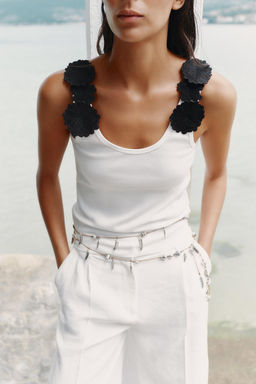 FLORAL APPLIQUE TOP - Zara фото 2