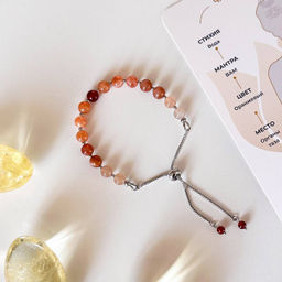 Браслет "Свадхистана" из камней для проработки второй чакры регулируемый