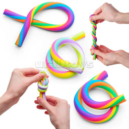 Мой благотворительный взнос в Коробку Храбрости - Игрушка-антистресс "Лапша" 30см., в пакете