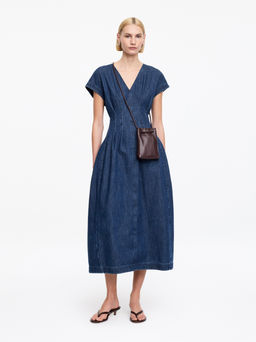 Vestido denim plisado - H&m фото 2