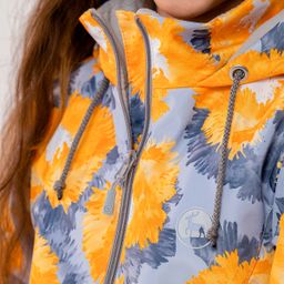 RODOS Куртка для девочки таслан демисезон М-196 (Астры) Жёлтый