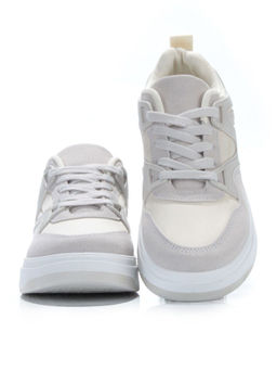 05-6029-36 GRAY/BEIGE Кроссовки женские (искусственные материалы) - No name фото 13