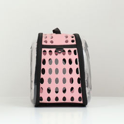 Переноска для животных прозрачная, 42*32*28 см, розовая - Пижон фото 10