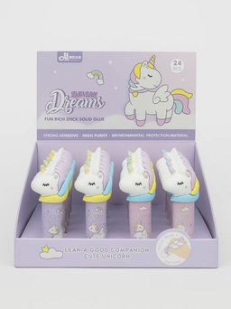 Клей канцелярский "Glue", mix (9 г), шоу-бокс 24 шт