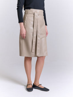 Юбка из экокожи