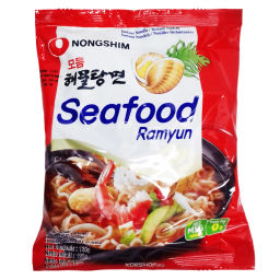 Лапша рамен с морепродуктами/Seafood Ramyun Nongshim, Корея, 125 г