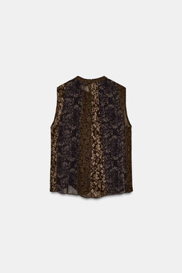 ZW COLLECTION PATCHWORK TOP - Zara фото 8