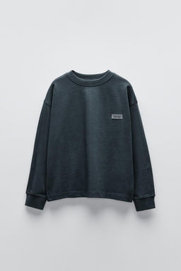 HEAVY JERSEY LABEL T-SHIRT - Zara фото 14