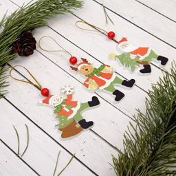 Цена за 2 шт. Елочная игрушка Поздравления, МИКС - Лесная мастерская фото 2