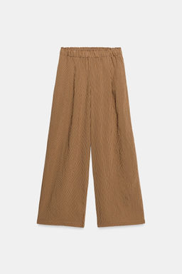PANTAL?N ANCHO RAYAS / Caramelo