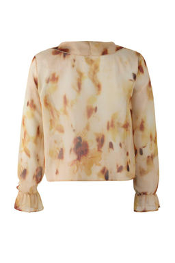 Sar?-Cok Renkli Sifon Transparan F?rf?rl? Desenli Dokuma Bluz TWOAW26BZ00094 - Trendyolmilla фото 7