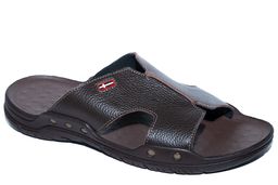 Шлепки мужские из 100% кожи