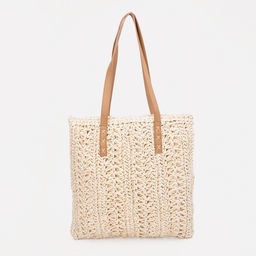 Сумка-шопер на молнии, цвет бежевый