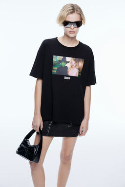 Camiseta boxy con estampado - H&m фото 2
