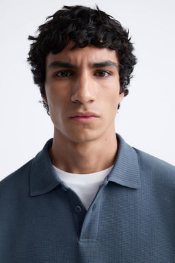 TEXTURED POLO SHIRT - Zara фото 13