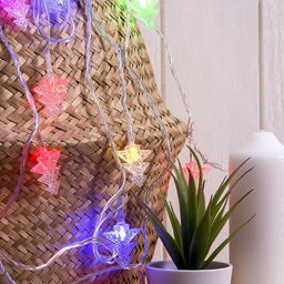 Гирлянда Нить 5 м с насадками Ёлка в крапинку, IP20, прозрачная нить, 20 LED, свечение мульти (RG/RB), мигание, 220 В - Luazon lighting фото 7