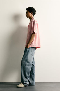 CAMISA BANDAS BORDADO CONTRASTE / Rosa - Zara фото 4