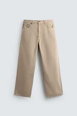 JEANS LIGEROS ALGOD?N - C??AMO / Beige vigor? - Zara фото 7