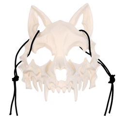 Маска «Череп собаки» белая