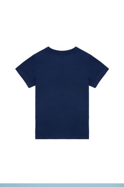 Темно-синяя футболка для мальчиков с круглым вырезом - U.s. polo assn фото 7