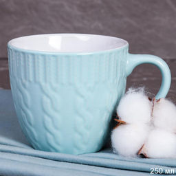 Чайная пара 230 мл / 44811B Голубая/ ПАРА /уп 6/ Плетение Косичка