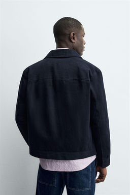 TEXTURED ZIP-UP OVERSHIRT - Zara фото 3
