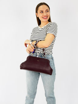 LACCOMA сумка Паола-22-Л815-ежевичный эко кожа хлопок