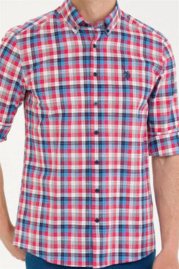 U. S. Polo Assn Мужская красная рубашка в клетку - U.s. polo assn фото 13